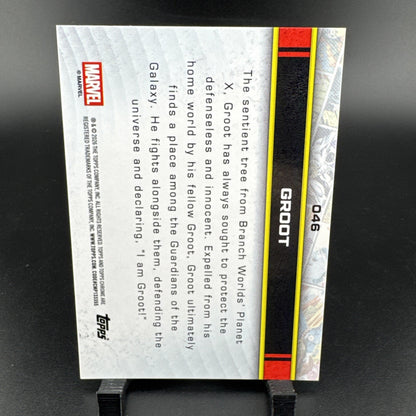 2026 Topps Chrome Marvel #046 Groot Yellow Refractor /275