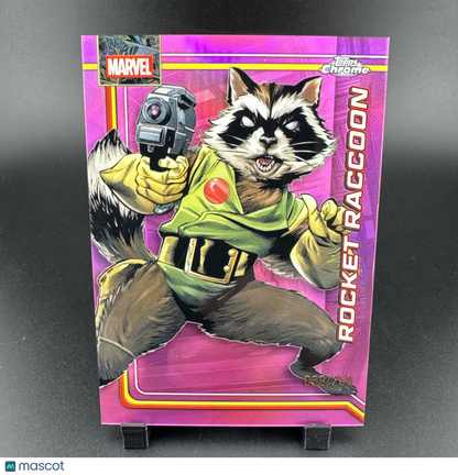 2026 Topps Chrome Marvel Comics Rocket Raccoon Pink Refractor /250