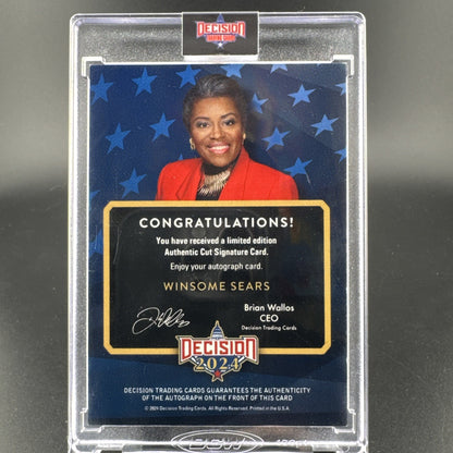 DECISION 2024 Winsome Sears Cut Signature 1/5