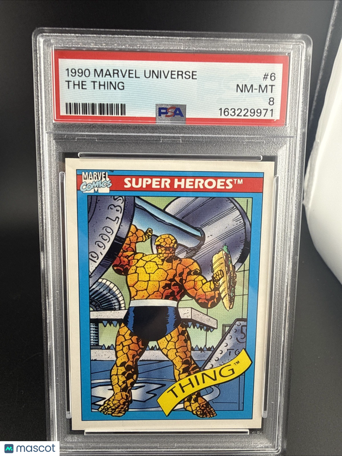 1990 Impel Marvel Universe Thing #6 PSA 8 NM-MINT