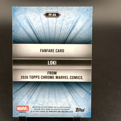 2026 Topps Chrome Marvel Comics LOKI Fanfare FF-24 Purple /75