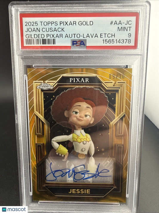 🔥2025 Topps  Pixar Gold Joan Cusack as Jessie Gilded Auto #AA-JC  /10