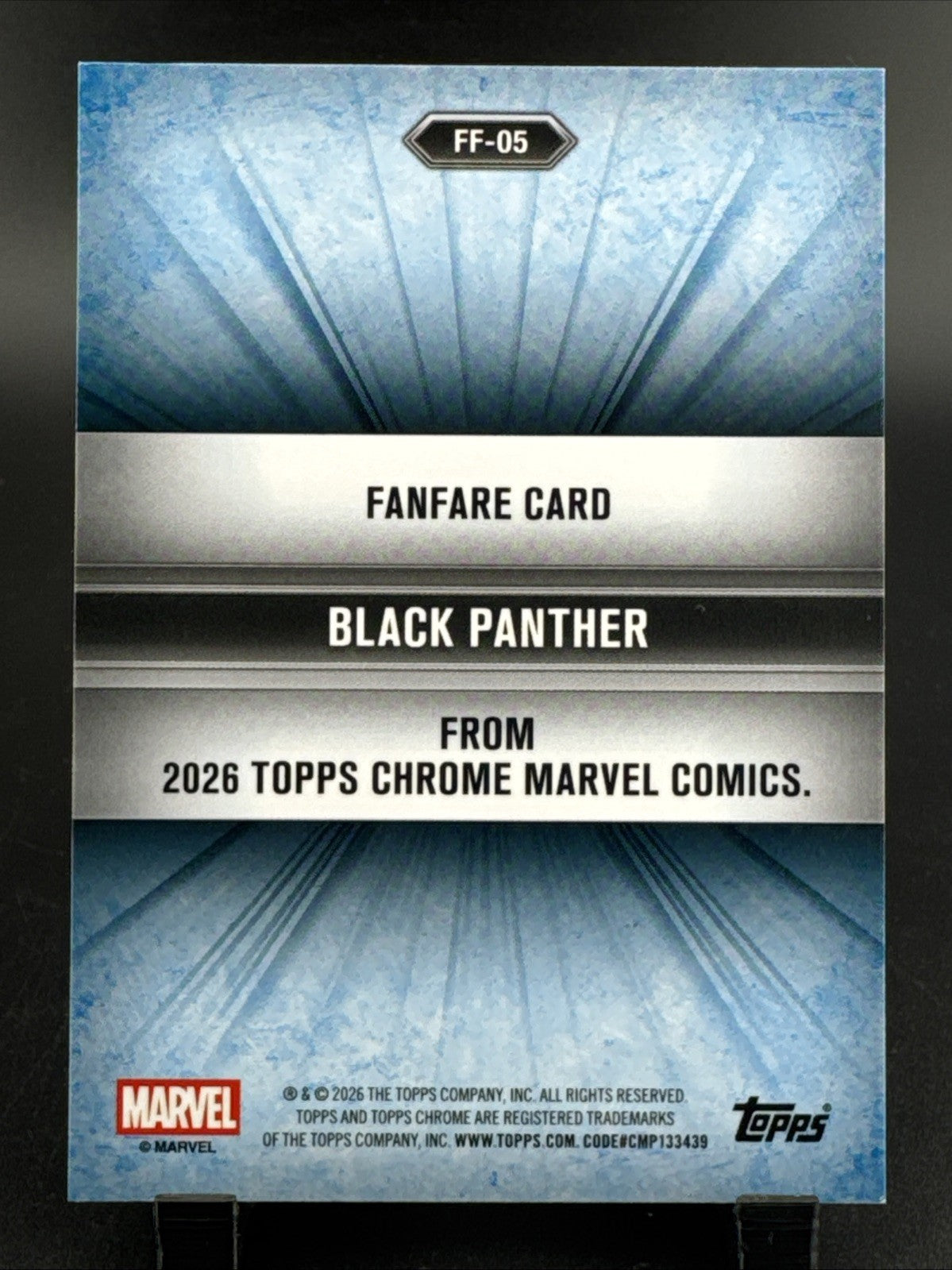 2026 Topps Chrome Marvel Comics Black Panther Fanfare Green Mini-Diamond /99