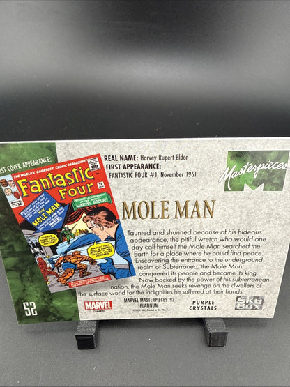 Marvel Masterpieces 92 Platinum - Purple Crystals Mole Man