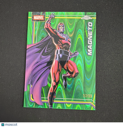 2026 Topps Chrome Marvel Comics #74 MAGNETO GREEN WAVE REFRACTOR /99