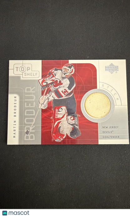 2001-02 Upper Deck Top Shelf - Game-Used Sticks Martin Brodeur #S-MB (MEM)