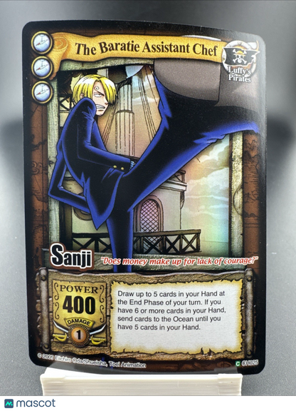 Bandai One Piece CCG Card Sanji The Baratie Assistant Chef Holo CH025 Vintage