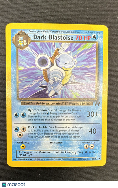 Dark Blastoise 20/82 Team Rocket Regular