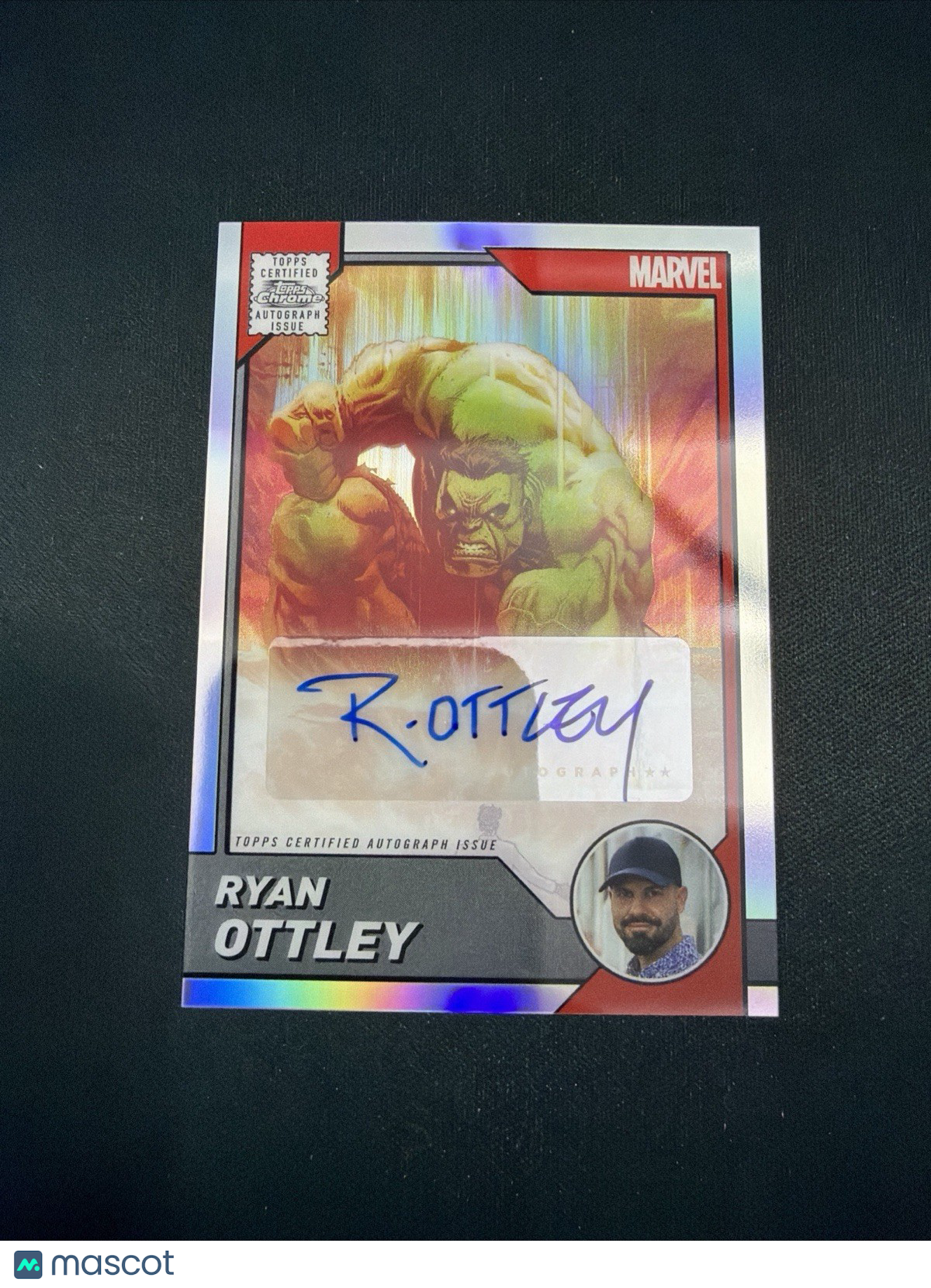2025 Topps Chrome Marvel Comic Book Artist Autograph Hulk #1 - Ryan Ottley