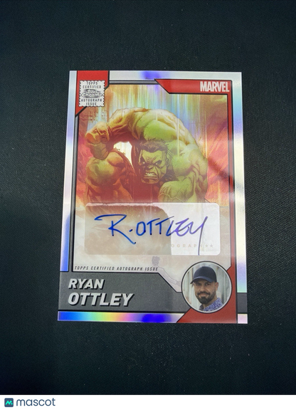 2025 Topps Chrome Marvel Comic Book Artist Autograph Hulk #1 - Ryan Ottley