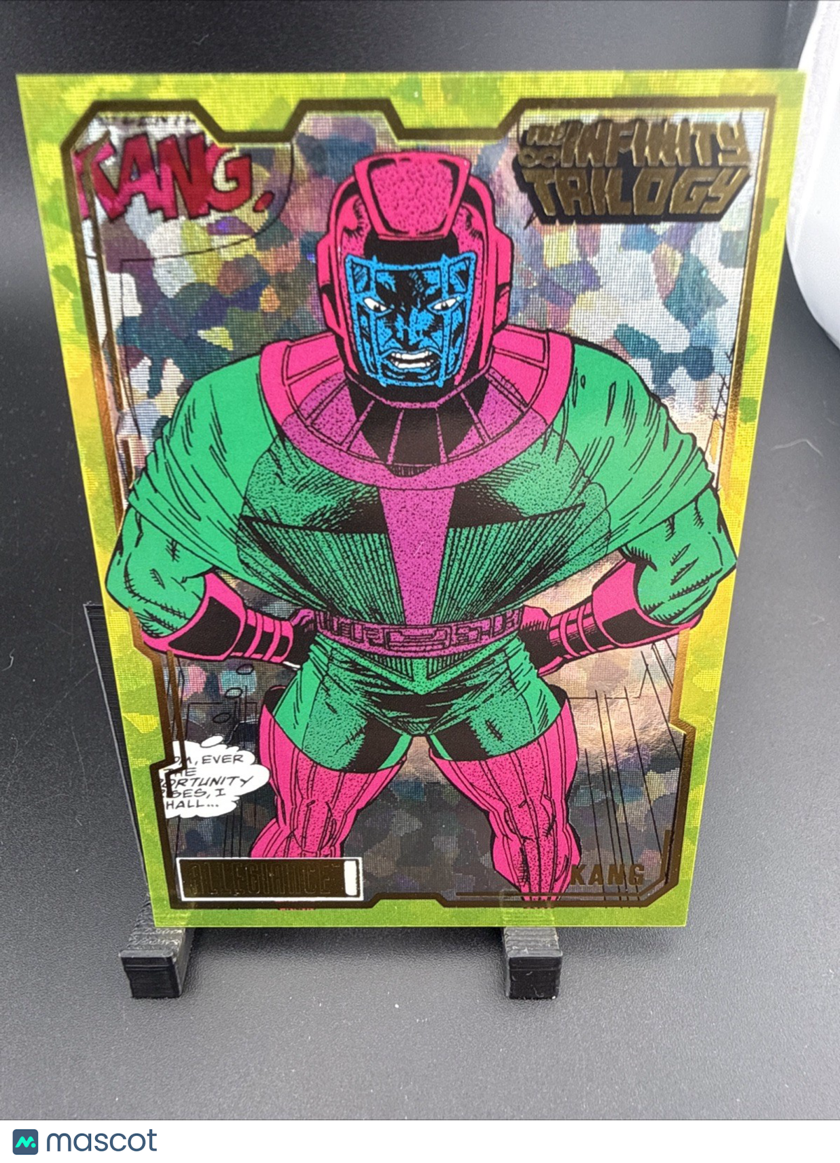 2023 Marvel Allegiance The infinity Trilogy Kang #89 Yellow Crackle  /149