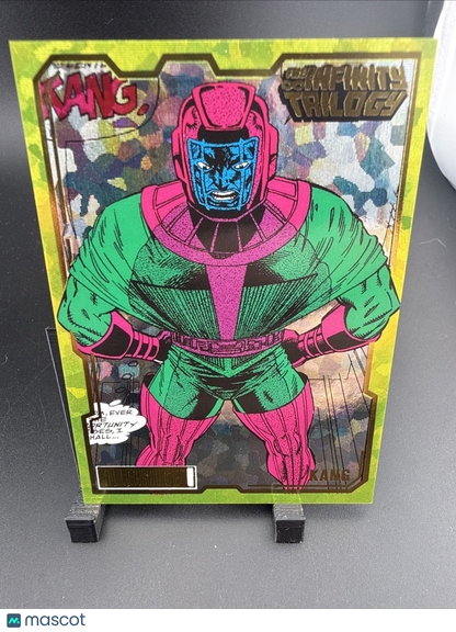 2023 Marvel Allegiance The infinity Trilogy Kang #89 Yellow Crackle  /149