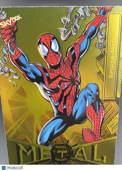 SPIDER-MAN 2022 Upper Deck Marvel Metal Universe #64 SP GOLD FX Parallel