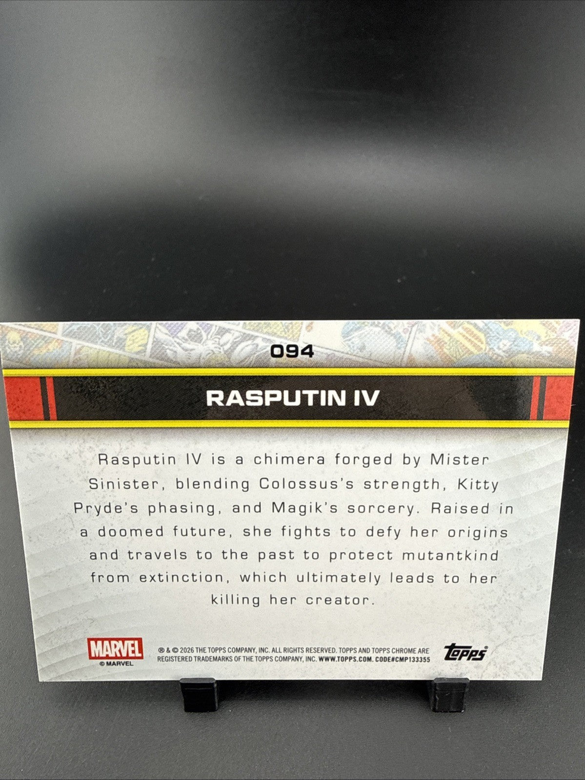 2025 Topps Chrome Marvel Rasputin IV Gold Wave Refractor 33/50 MINT CONDITION 🔥