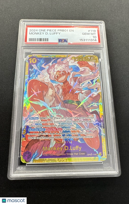 Monkey D Luffy OP05-119 PSA 10
