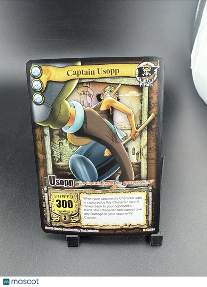 2005 Shonen Jump’s One Piece CCG Captain Usopp Holo Foil Card #CH004 CLEAN