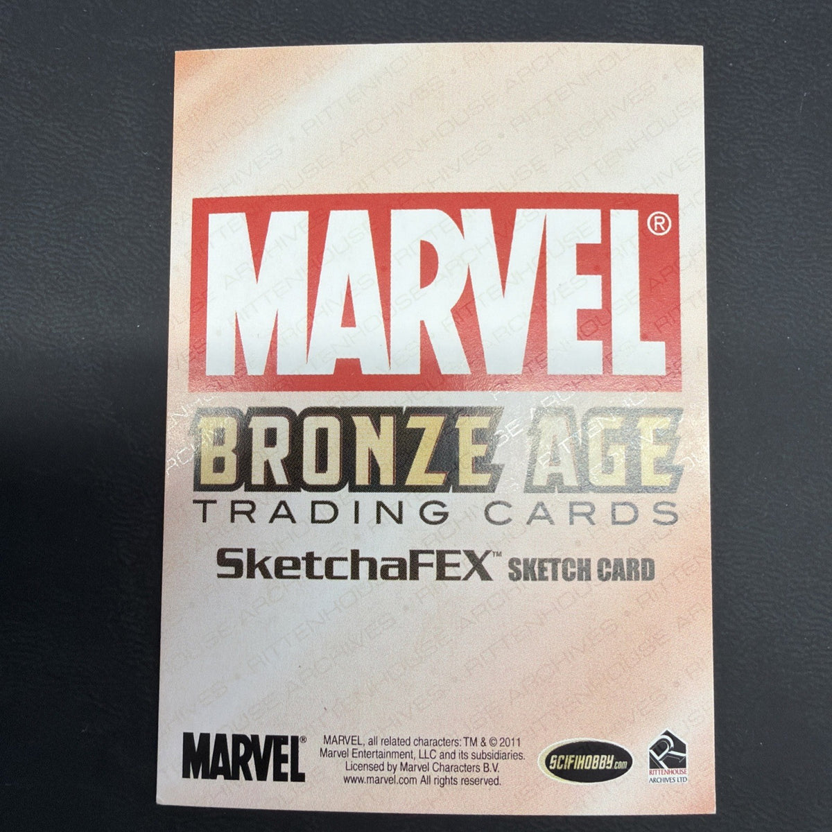 2014 Marvel 75th anniversary rittenhouse Sketch Banshee & Warpath By Faustino