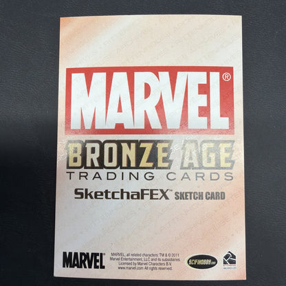 2014 Marvel 75th anniversary rittenhouse Sketch Banshee & Warpath By Faustino