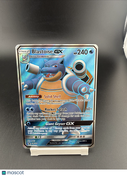 Pokémon Blastoise GX Ultra Rare Promo Holo SM189 240 HP Rocket Splash Card