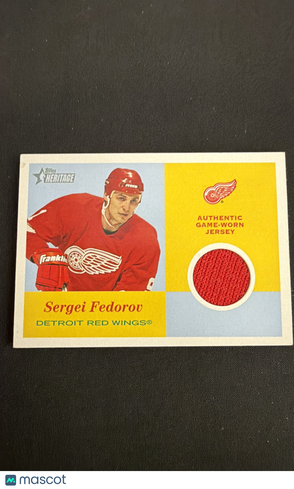 2001-02 Topps Heritage - Jerseys Sergei Fedorov #J-SF (MEM)