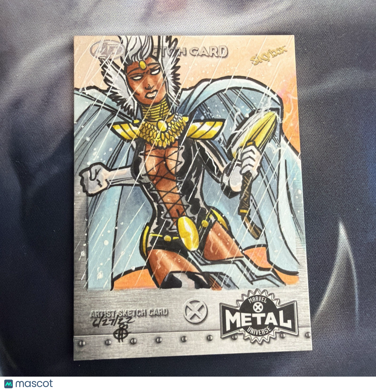 2020 MARVEL X-MEN METAL SKETCH 1/1 STORM Charles Drake 7/3/22