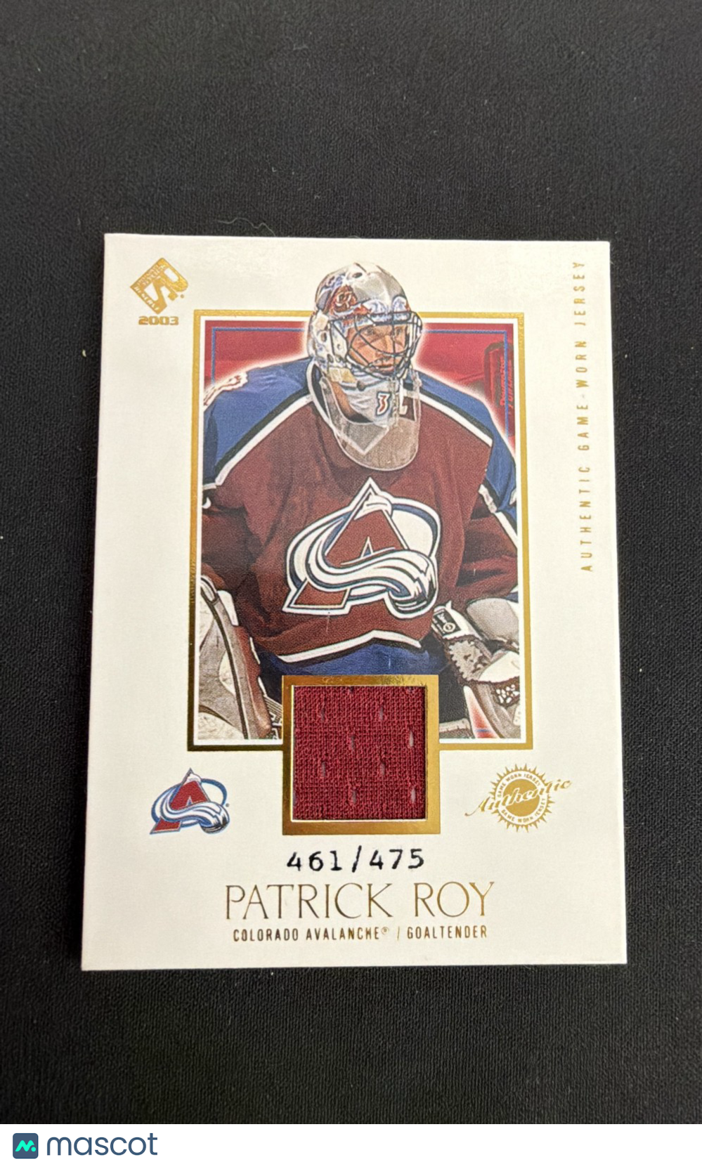 2002-03 Pacific Private Stock Reserve - Patrick Roy #110 /475 (MEM)