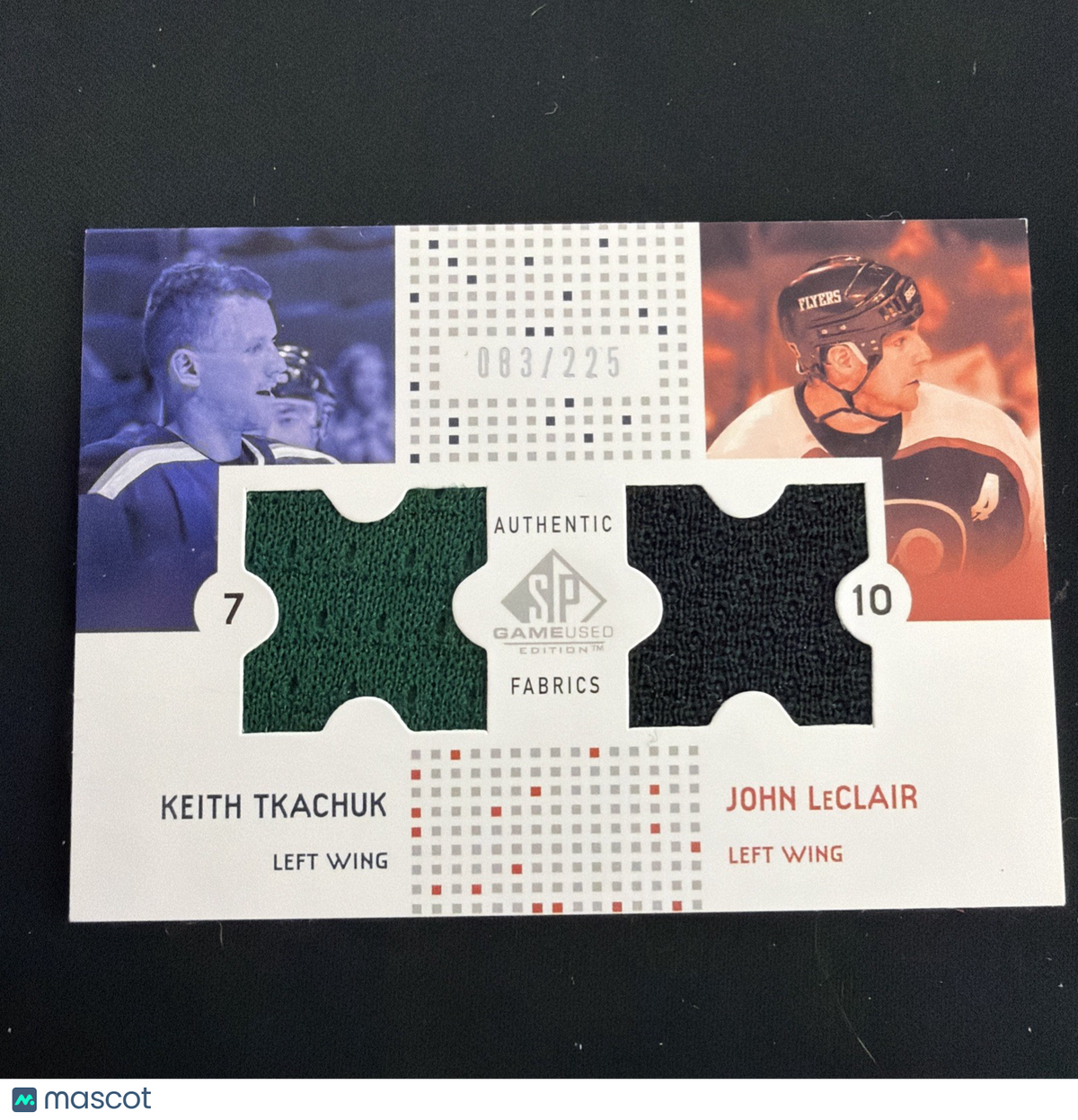 2002-03 SP Game Used - Authentic Fabrics Combos Keith Tkachuk, John LeClair...