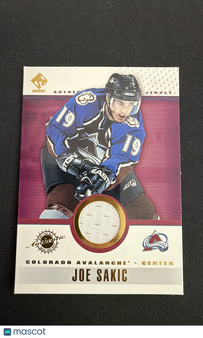 2001-02 Pacific Private Stock - Game-Used Gear Joe Sakic #31 (MEM)