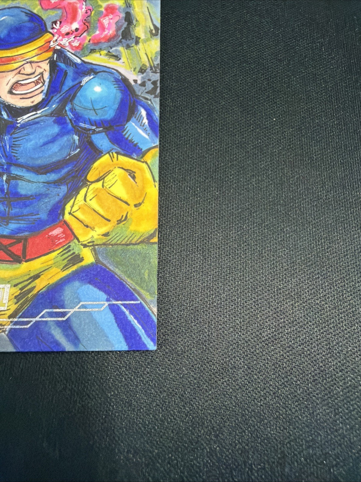 2025 Topps Chrome Marvel Studios CYCLOPS ARTIST SKETCH AUTO # 1/1 Allen Serrano