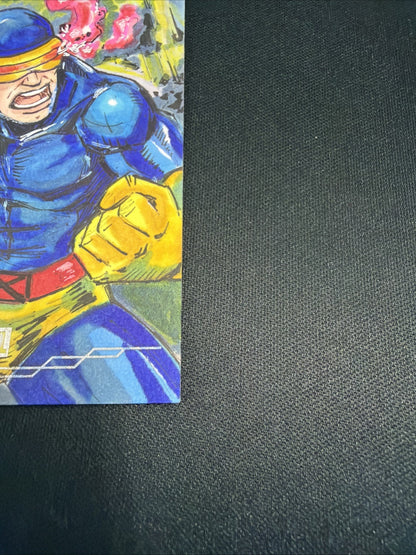 2025 Topps Chrome Marvel Studios CYCLOPS ARTIST SKETCH AUTO # 1/1 Allen Serrano