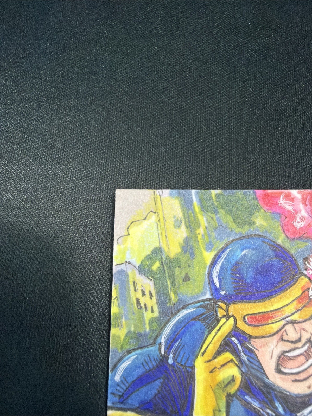 2025 Topps Chrome Marvel Studios CYCLOPS ARTIST SKETCH AUTO # 1/1 Allen Serrano