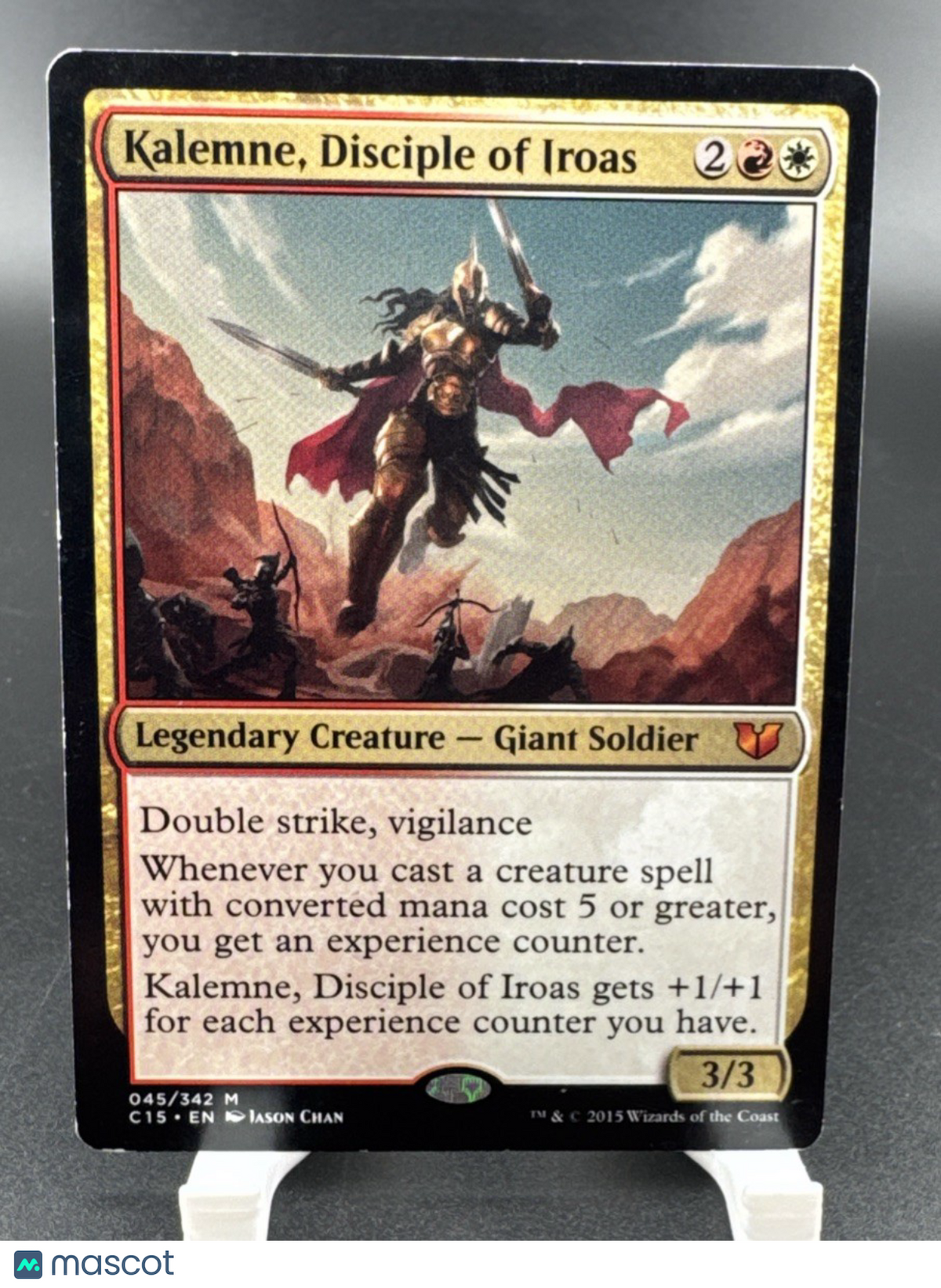Wizards Kalemne Disciple of Iroas Commander 2015 Legendary Red White Mythic Gia…
