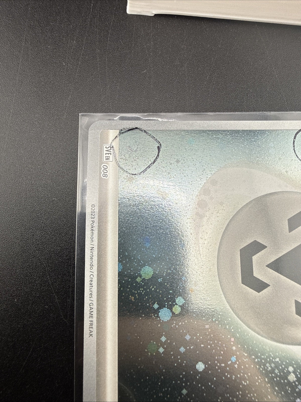 Basic Energy Metal SVE008 3 Swirls Rare Scarlet & Violet 151 Cosmos Holo Pokémon
