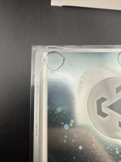 Basic Energy Metal SVE008 3 Swirls Rare Scarlet & Violet 151 Cosmos Holo Pokémon
