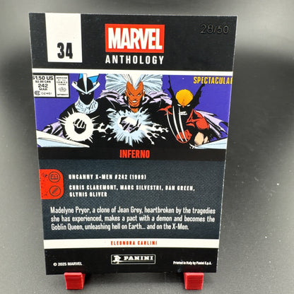 2025 panini marvel anthology Inferno 28/50 #34