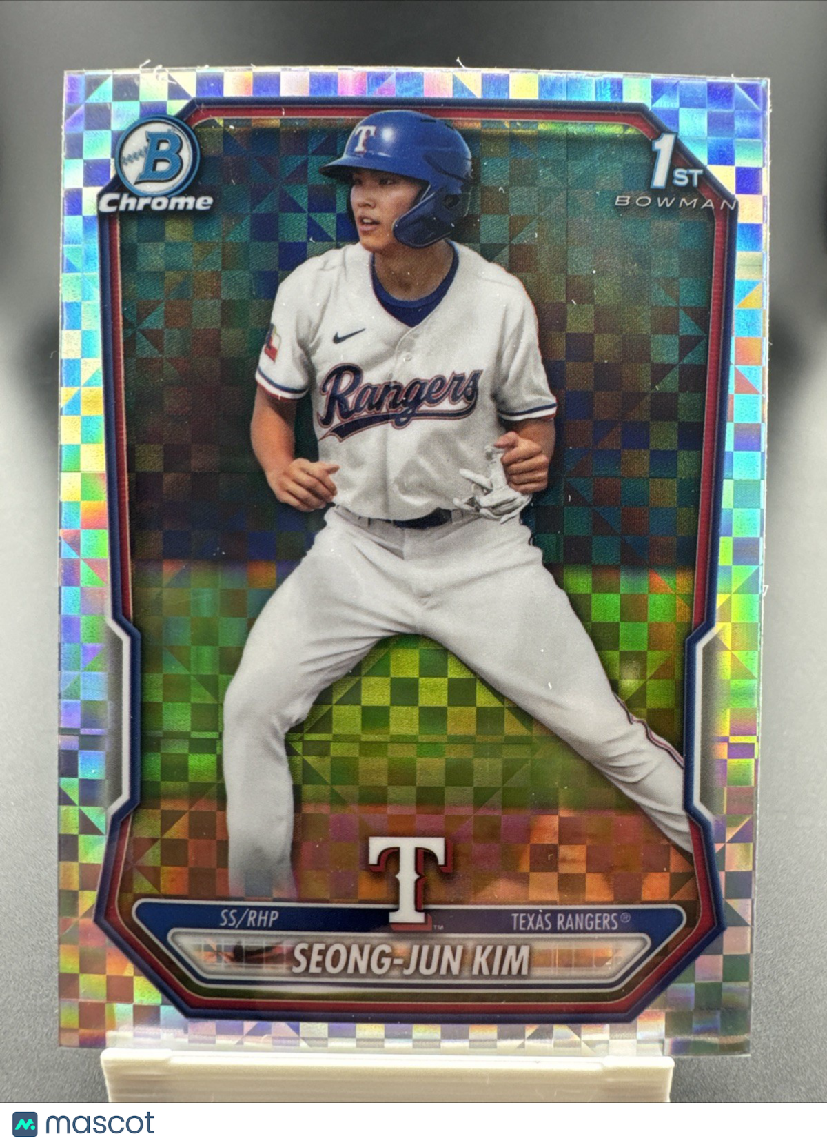 2026 Bowman Chrome Seong-Jun Kim X-Fractor Refractor RC SSP Rangers