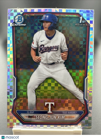 2026 Bowman Chrome Seong-Jun Kim X-Fractor Refractor RC SSP Rangers