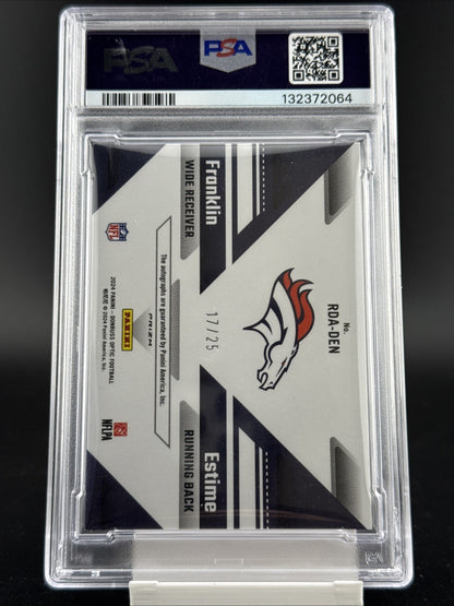 2024 Panini Donruss Optic - Rookie Dual Autographs Audric Estime, Troy Franklin