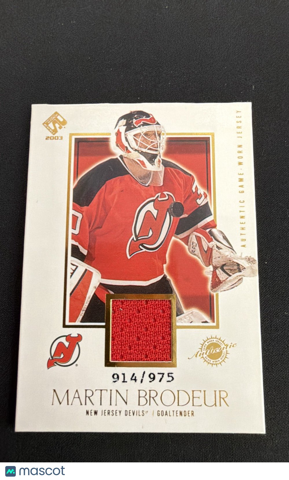 2002-03 Pacific Private Stock Reserve - Martin Brodeur #129 /975 (MEM)