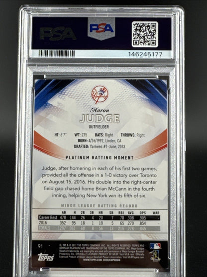 2017 Bowman Platinum - Aaron Judge #91 (RC)