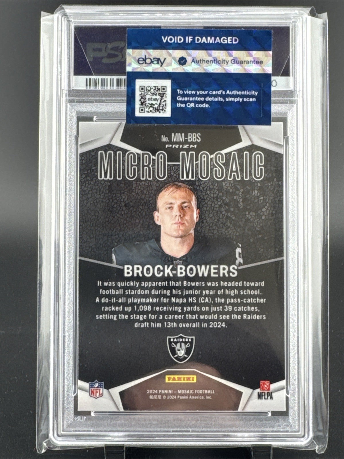 2024 Panini Mosaic - Micro Mosaic Brock Bowers #MM-BBS (RC)