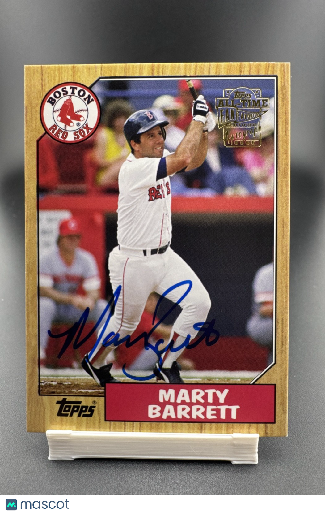 2005 Topps All-Time Fan Favorites - Autographs Marty Barrett #FFA-MB (AU)