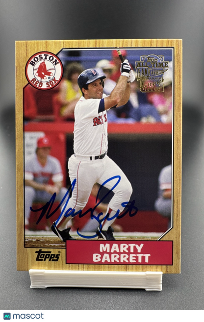 2005 Topps All-Time Fan Favorites - Autographs Marty Barrett #FFA-MB (AU)