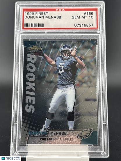 1999 Topps Finest - Rookies Donovan McNabb #166 (RC)