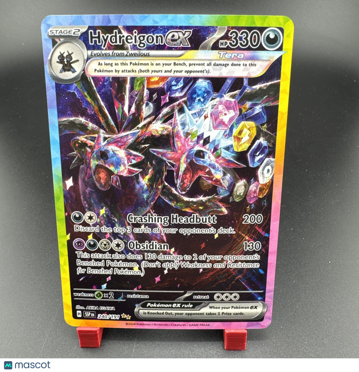 2024 Hydreigon ex Special Illustration Rare 240/191 Surging Sparks