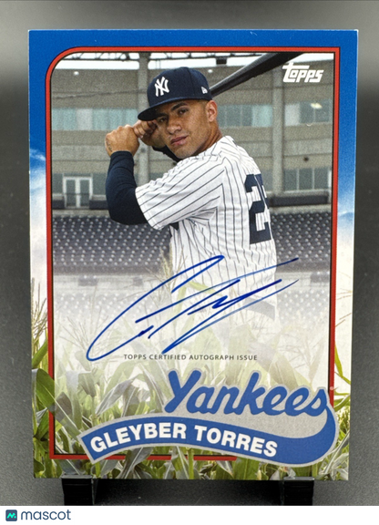 2020 Topps Archives - 1989 Topps Corn Field Autographs Gleyber Torres #89CFA-GT
