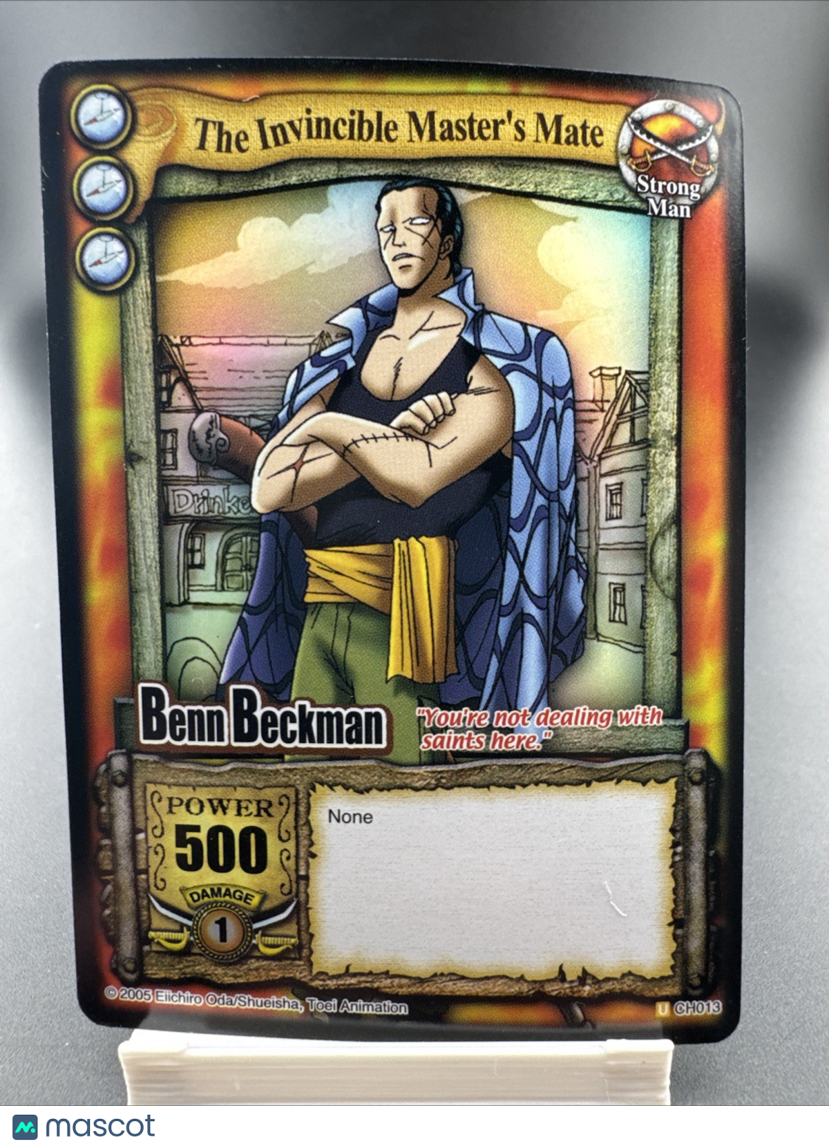 Bandai One Piece CCG Card Game Benn Beckman The Invincible Master's Mate Holo