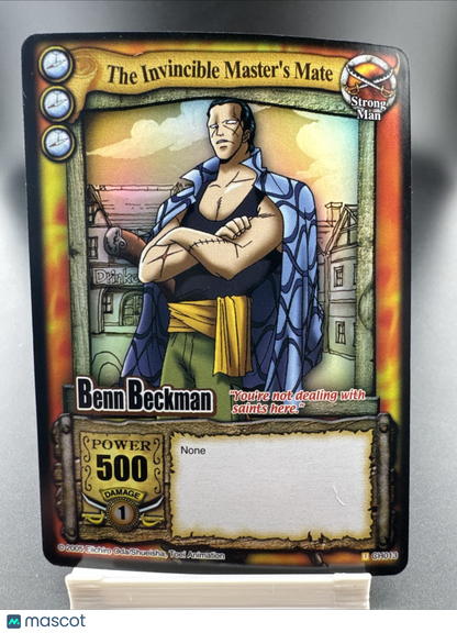 Bandai One Piece CCG Card Game Benn Beckman The Invincible Master's Mate Holo