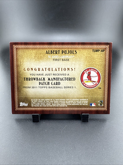 2011 Topps Manufactured Patch Albert Pujols
