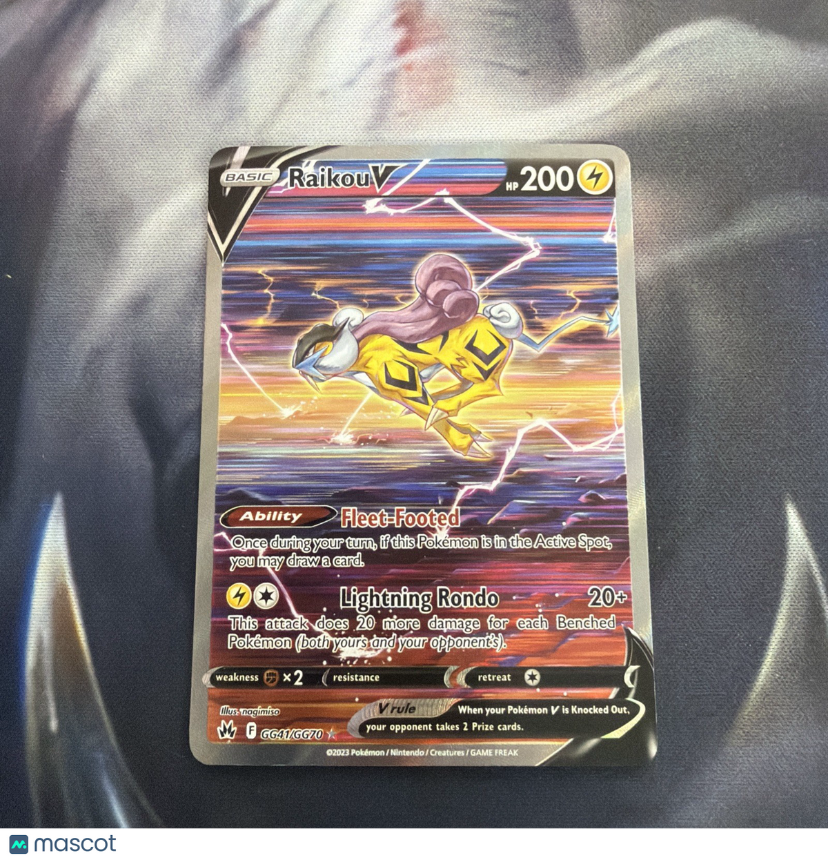 Raikou V GG41/GG70 SWSH: Crown Zenith: Galarian Gallery Holo